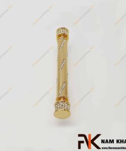 Tay nắm tủ kết hợp đá pha lê NK440V-24K (Màu Vàng)