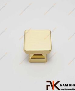Núm cửa tủ dạng vuông màu vàng mờ xước NK206L-VM (Màu Vàng Mờ)