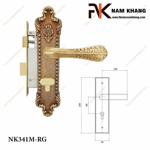 Khóa cửa thông phòng NK341M-RG