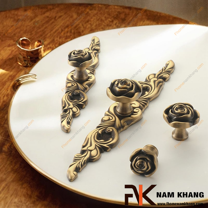 15 Mẫu tay nắm tủ đồng giúp không gian thêm đẳng cấp