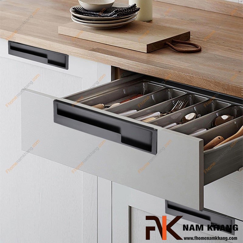 20+ mẫu tay nắm âm tối giản cho căn hộ nhỏ
