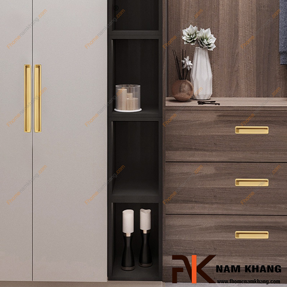 20+ mẫu tay nắm âm tối giản cho căn hộ nhỏ