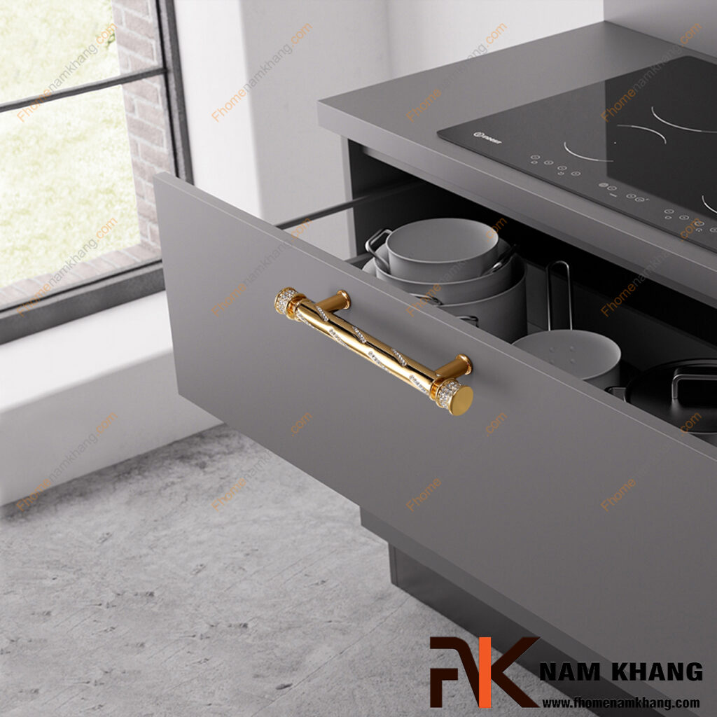 20+ Mẫu tay nắm tủ bếp chung cư đẹp và tiện dụng 2025
