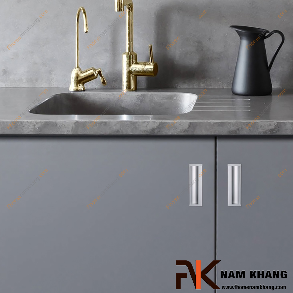 5 Mẫu tay nắm âm tủ đẹp đang thịnh hành năm nay