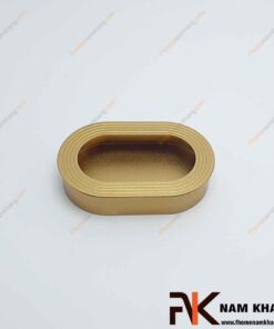 Tay nắm âm cửa tủ hợp kim màu ghi vàng NK061T-VM FHOMENAMKHANG