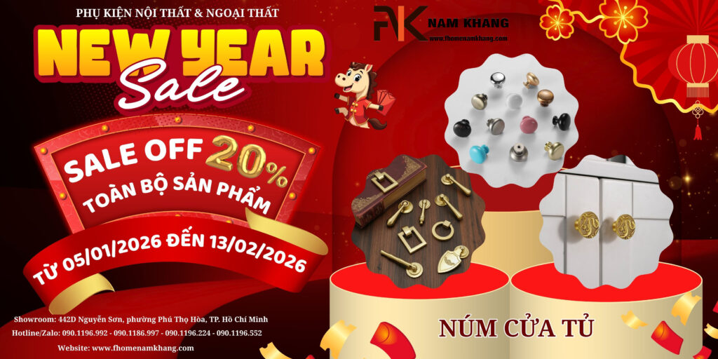 SALE TET 2026 TAY NẮM CỬA TỦ KHÓA CỦA FHOMENAMKHANG