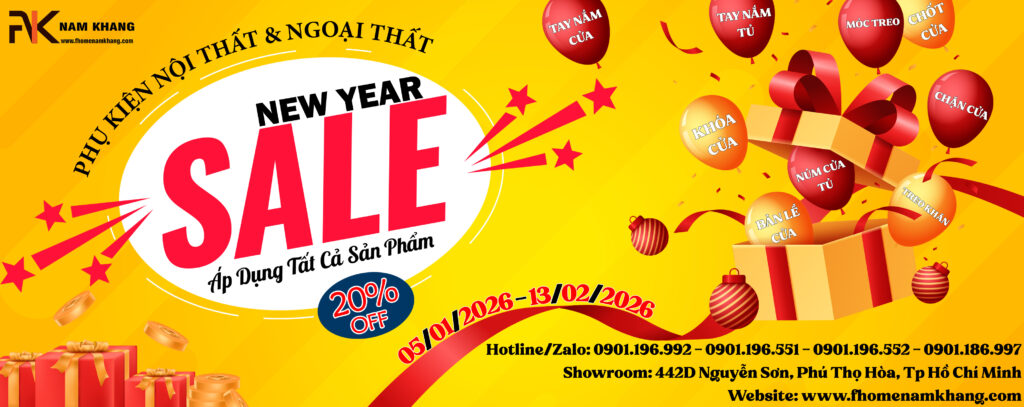 SALE TET 2026 TAY NẮM CỬA TỦ KHÓA CỦA FHOMENAMKHANG