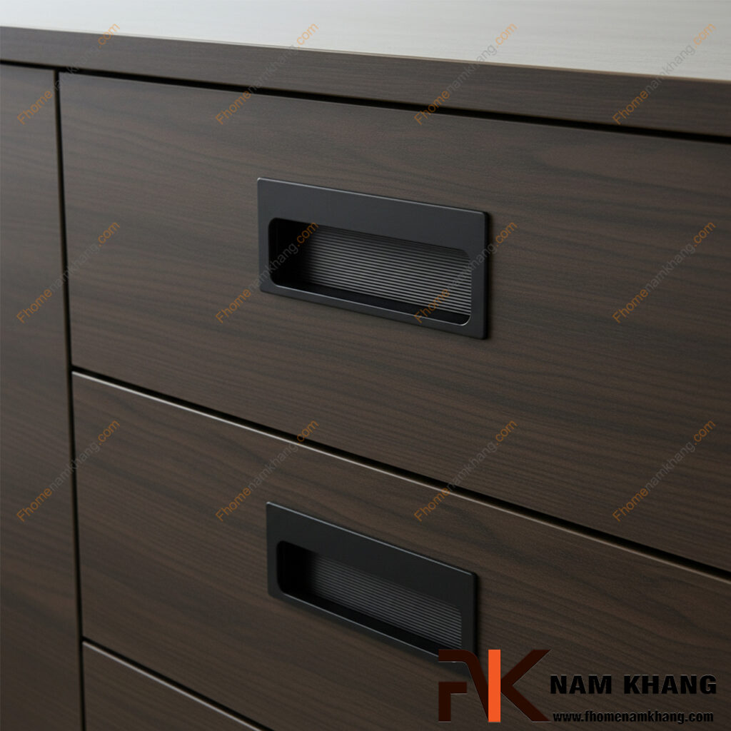 Tay nắm âm tủ - Giải pháp thiết kế tủ hiện đại