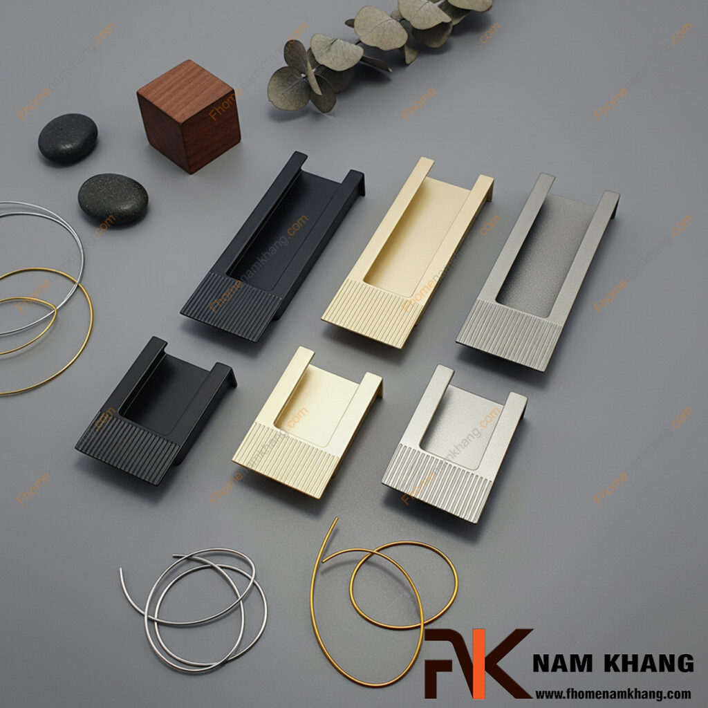 Tay nắm âm tủ - Giải pháp thiết kế tủ hiện đại