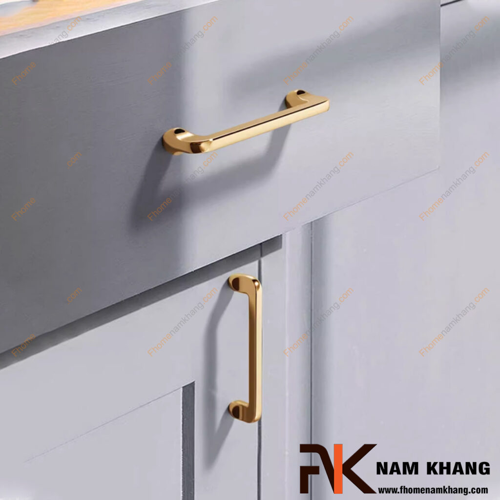 Tay nắm tủ màu vàng – Điểm nhấn sang trọng