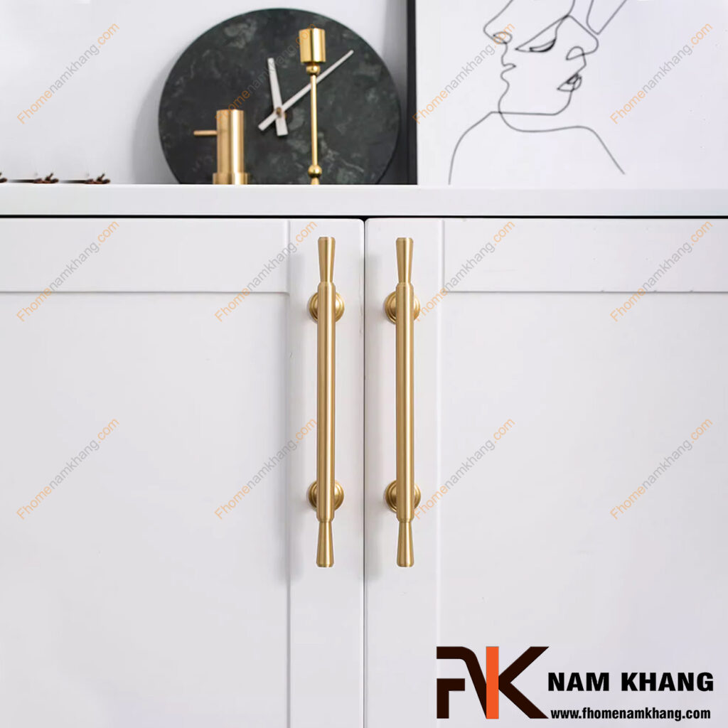 Tay nắm tủ màu vàng – Điểm nhấn sang trọng