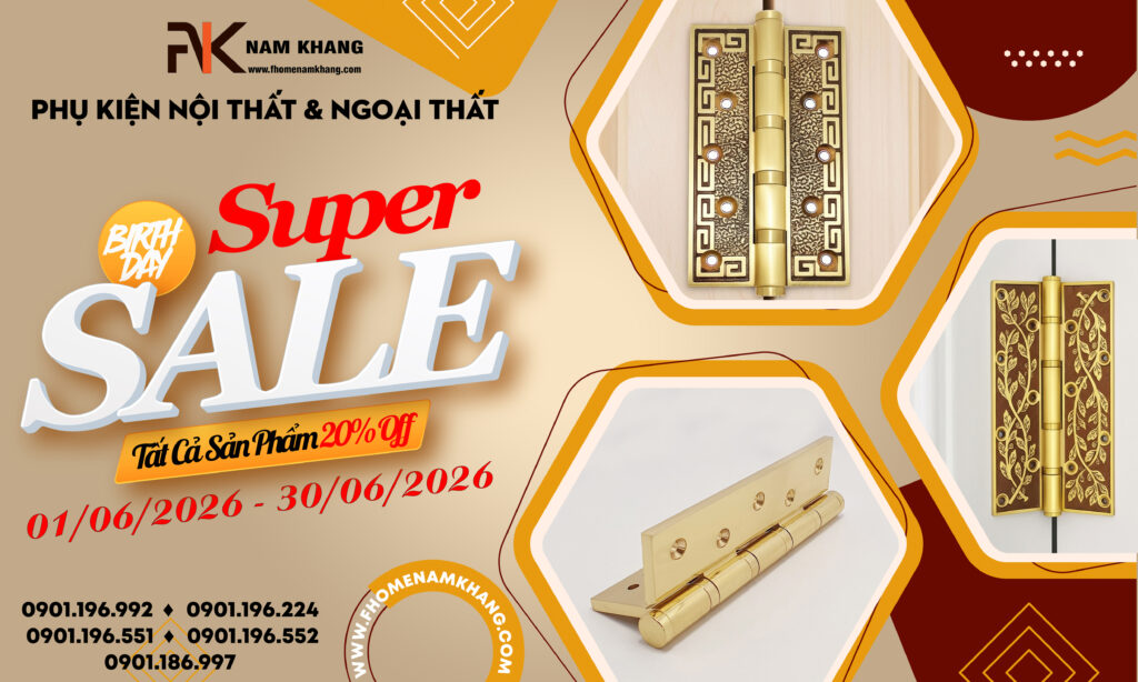 Sale bản lề cửa cao cấp FHOMENAMKHANG