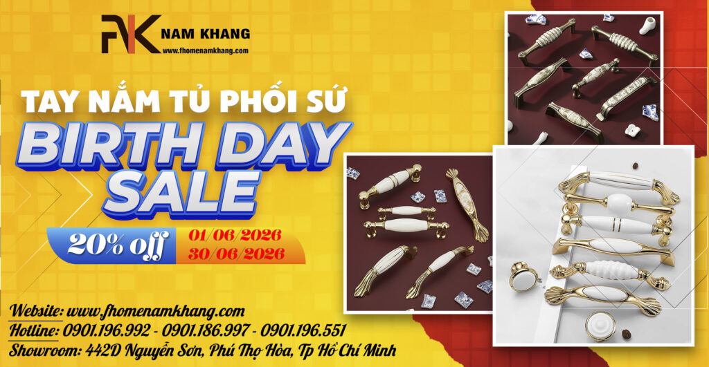 Tay nắm cửa tủ sứ FHOMENAMKHANG