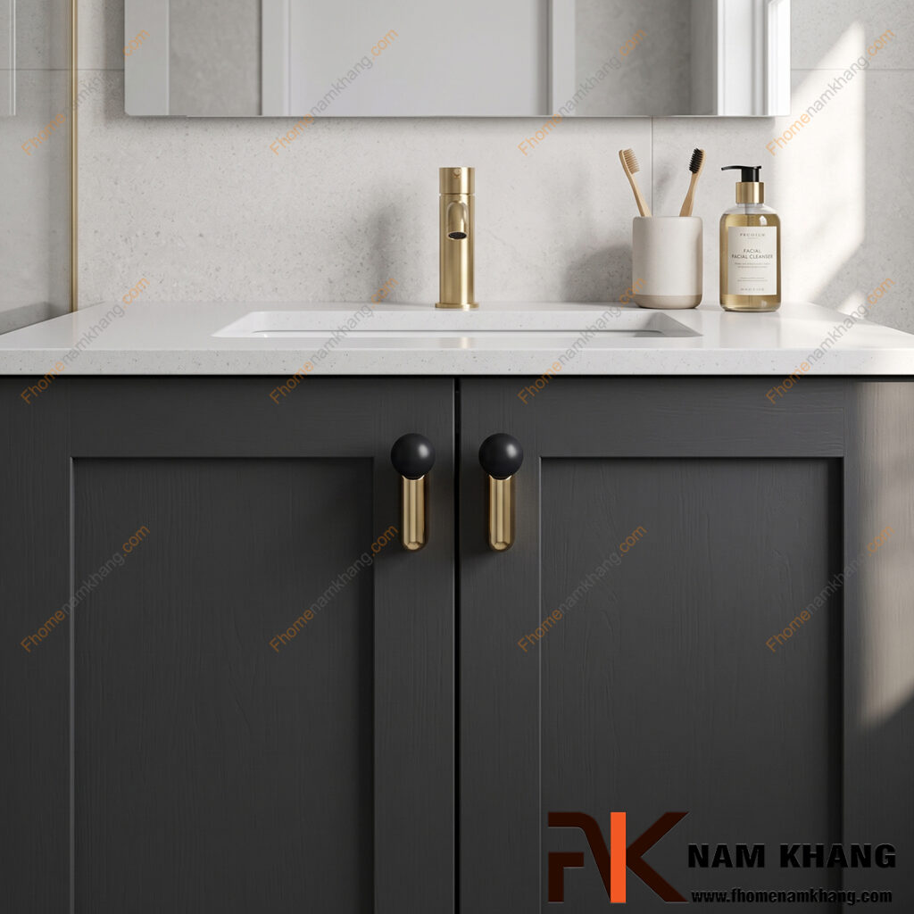 Top mẫu tay nắm tủ đôi đẹp cho tủ bếp hiện đại