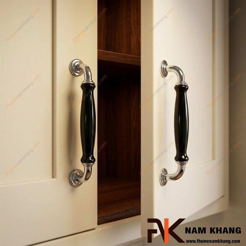 Vị trí lắp tay nắm tủ đôi cho tủ bếp đẹp nhất