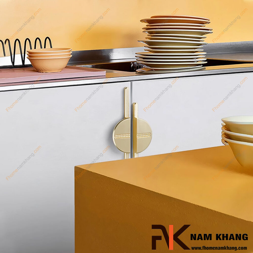 Vị trí lắp tay nắm tủ đôi cho tủ bếp đẹp nhất