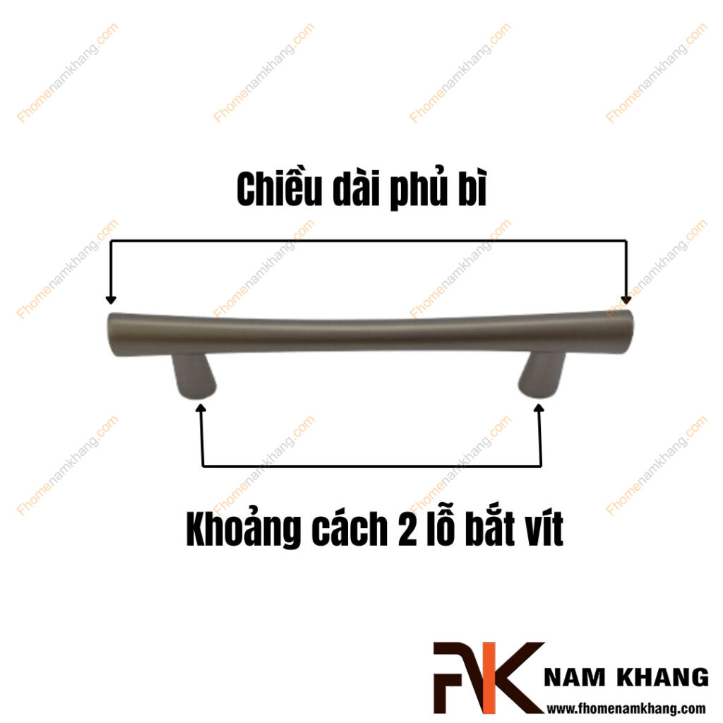 Kích thước tay nắm tủ tiêu chuẩn từ 96mm đến 320mm