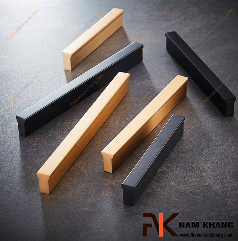 Tay nắm tủ dạng thanh màu nào dễ phối với nội thất?